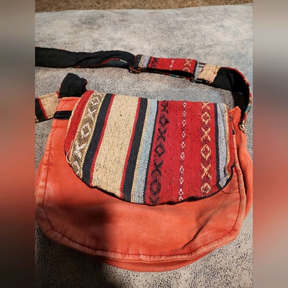 Tree of life Napel Canvas boho crossbody messenger bag purse - Picture 5 of 16